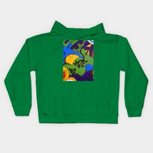 Tea for Two Abstract  Section 2 Kids Hoodie